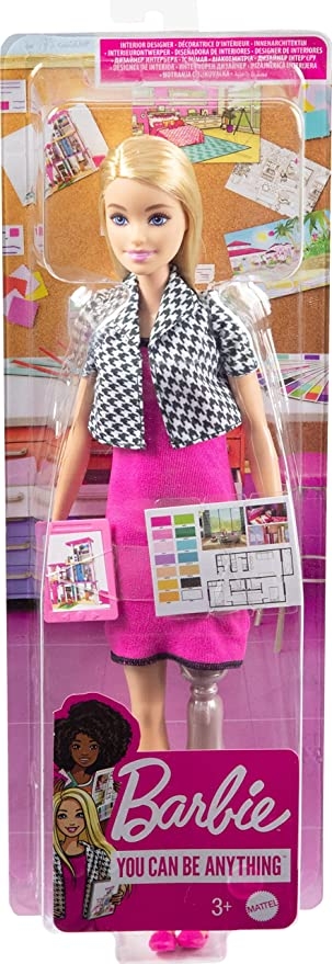 Barbie - Fashionistas Bionda con vestito rosa