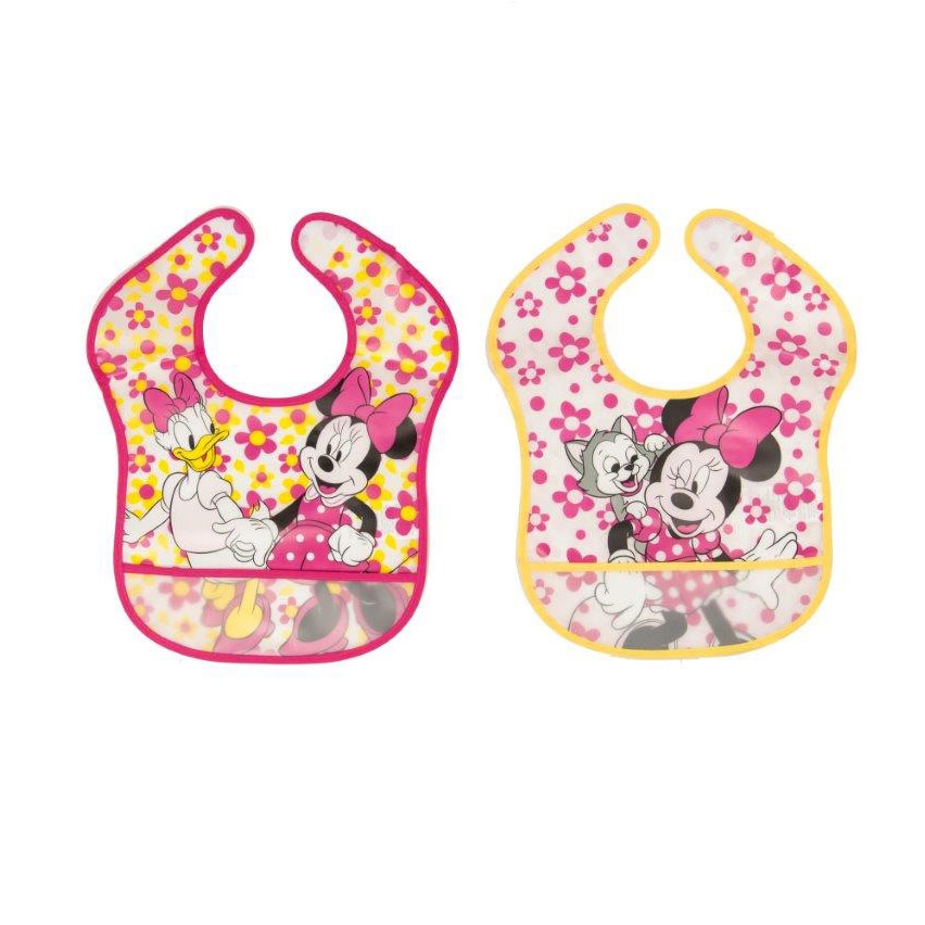 Set 2 Bavaglini Minnie e Paperina Impermeabili - MammacheShop