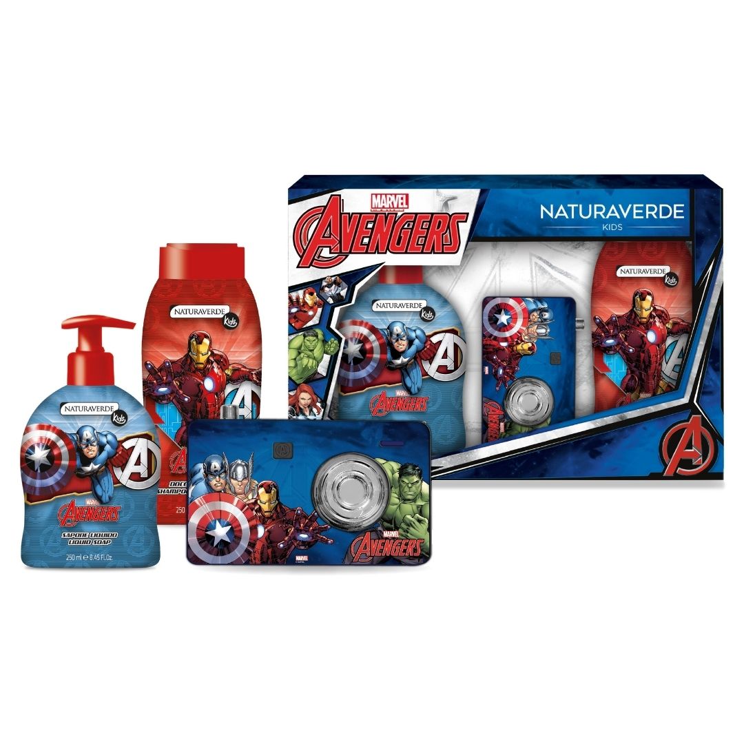 Avengers Set Doccia Cofanetto Regalo Naturaverde Kids - MammacheShop