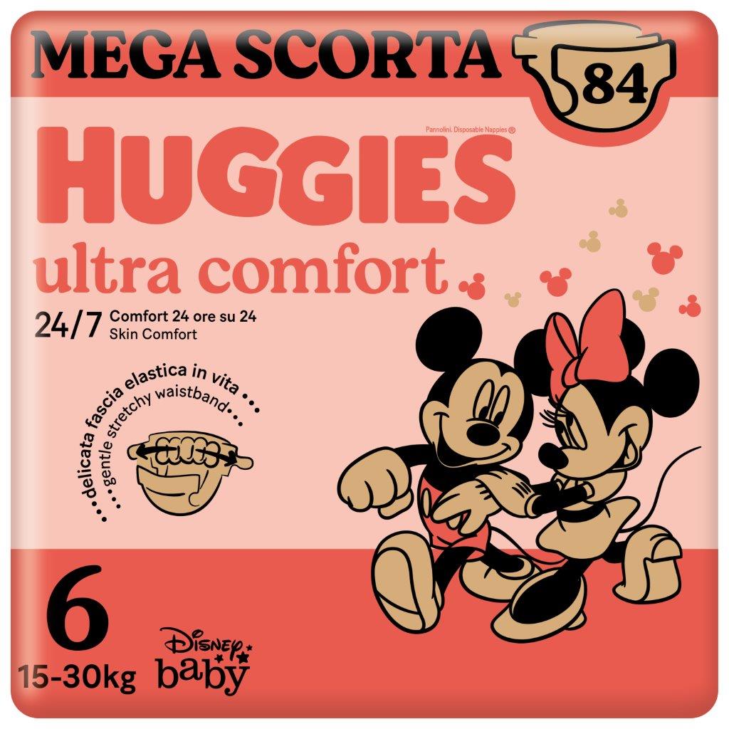 Huggies Ultra Comfort Mega Pack Taglia 6 84 Pannolini Mickey e Minnie -  MammacheShop