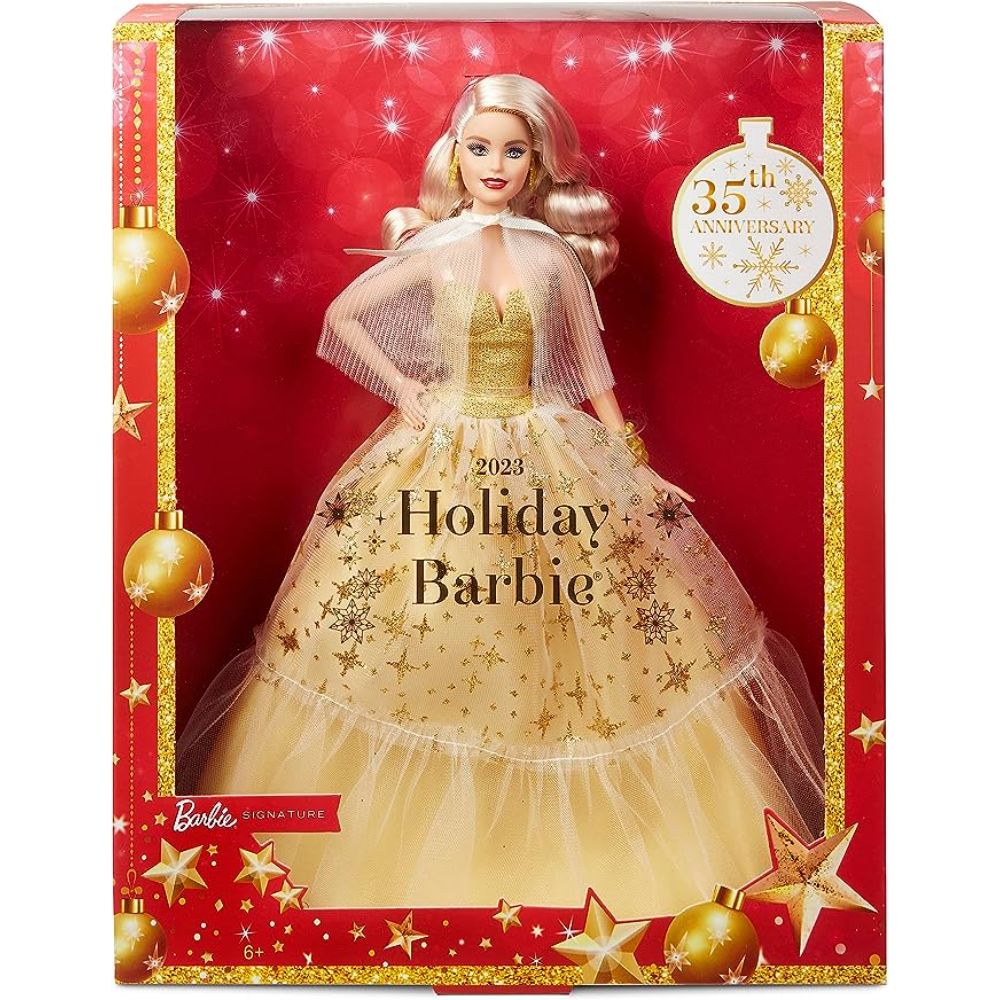 Barbie Signature Bambola Barbie Magia delle Feste 2023 Bambola con Abito  Dorato da Collezione - MammacheShop