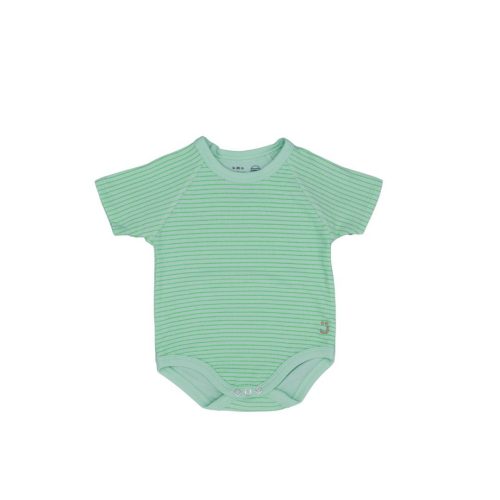 PASSAMONTAGNA BIMBI IN COTONE BIOLOGICO MORITZ NUMERO/TAGLIA 44 COLORE  RIGHE VERDE