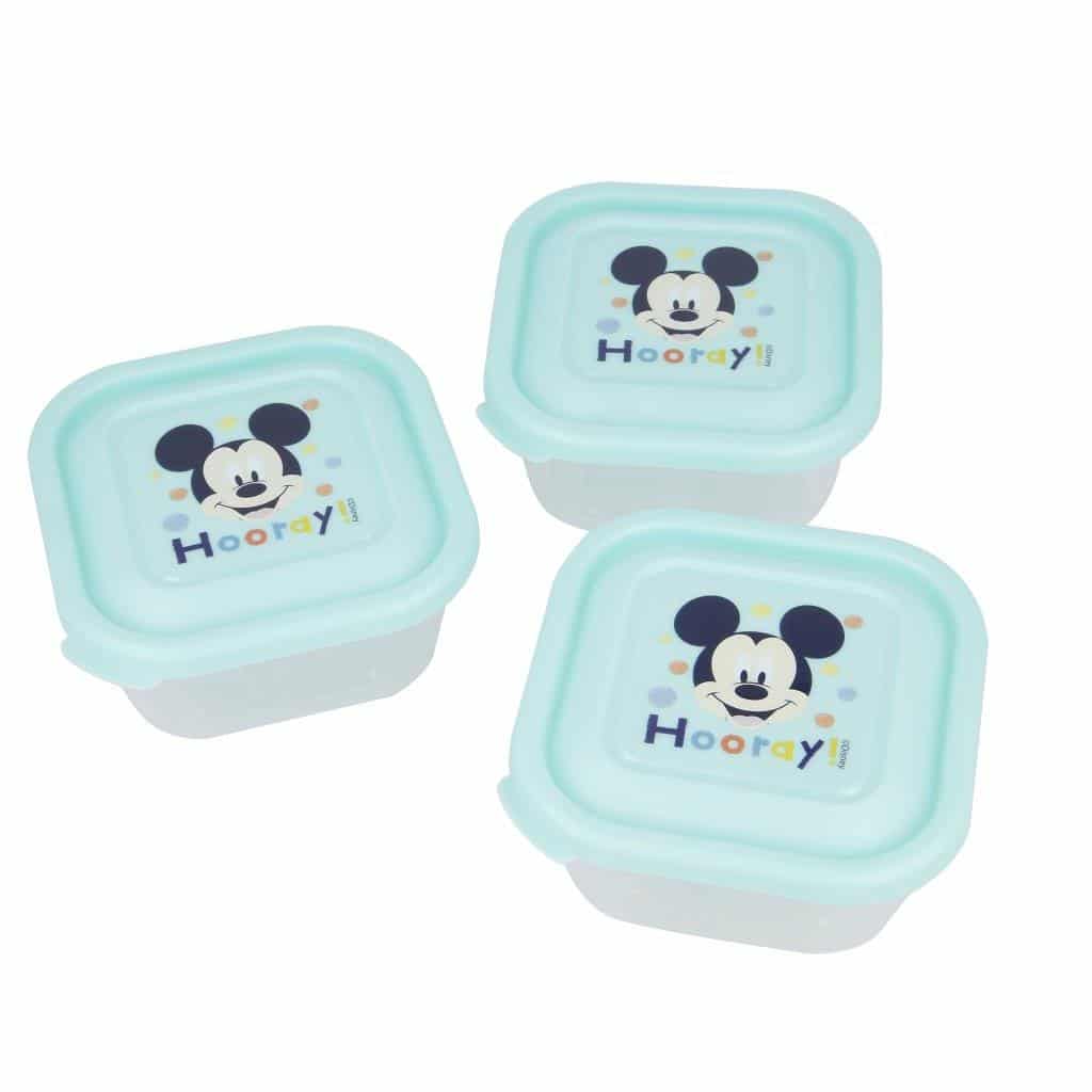 Set 3 contenitori per alimenti Disney Baby Mickey Mouse - MammacheShop